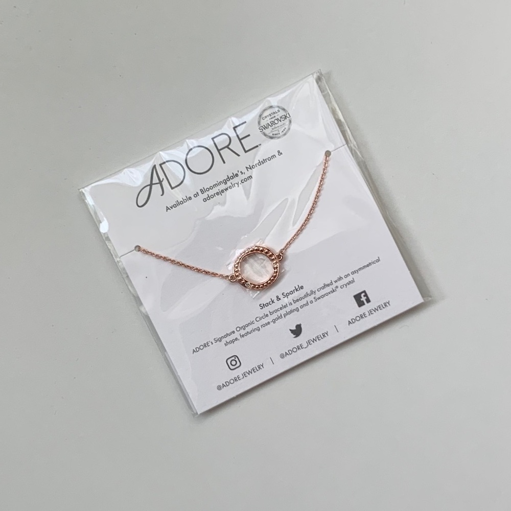 Adore by Swarovski® Organic Bracelet in Rose Gold